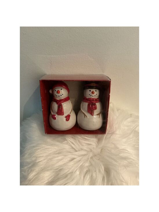 St. Nicholas Square Other - St. Nicholas Square Snowman Salt & Pepper Shakers – Christmas Yuletide
